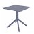 Table pliante de 70 cm couleur gris foncé Sky Garbar