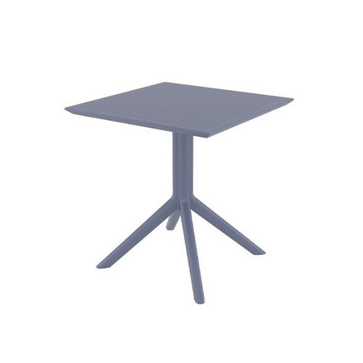 Table pliante de 70 cm couleur gris foncé Sky Garbar