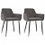 Cadeira de sala de jantar em veludo de cor cinzento-escuro Vida XL