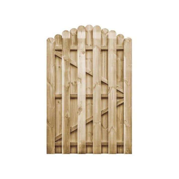 Puerta para jardín fabricada en madera de pino verde impregnada de 100x100 cm Vida XL