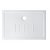 Plato de ducha extraplano hecho en arcilla refractaria en acabado color blanco Waterline Unisan