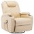 Cream synthetic leather swivel massage chair Vida XL