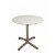 Mesa redonda abatible con pie fabricada en aluminio de 80x72 cm color a elección Drop Resol