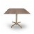 Mesa rectangular abatible con pie fabricada en aluminio de 60x70 cm y color a elección Drop Resol