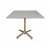 Tavolo quadrato a battente con gamba fabbricata in alluminio di 80x80 cm e colore a scelta Fall Resol
