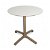 Tavolo rotondo a battente con gamba in alluminio e pannello in fenolico compatto di 80 cm Fall Resol
