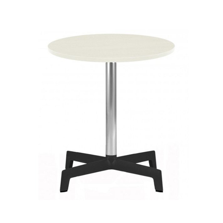 Tavolo rotondo realizzato con gamba centrale di alluminio e piano in HPL Sputnik Resol