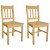 Set di sedie per sala da pranzo di legno di pino Vida XL