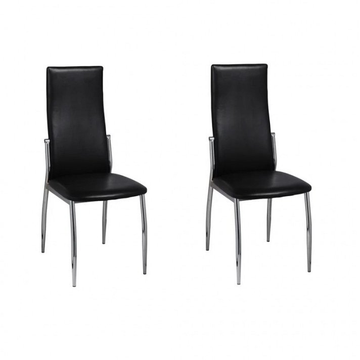 Set di sedie per sala da pranzo moderne nere Vida XL