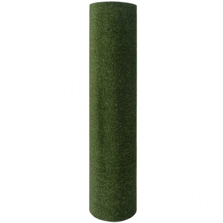 7 to 9 mm high artificial grass made of polypropylene with green finish Vida XL