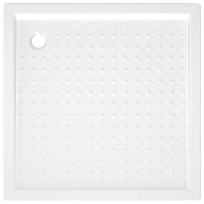 Plato de ducha cuadrado con puntos 90 cm blanco Vida XL