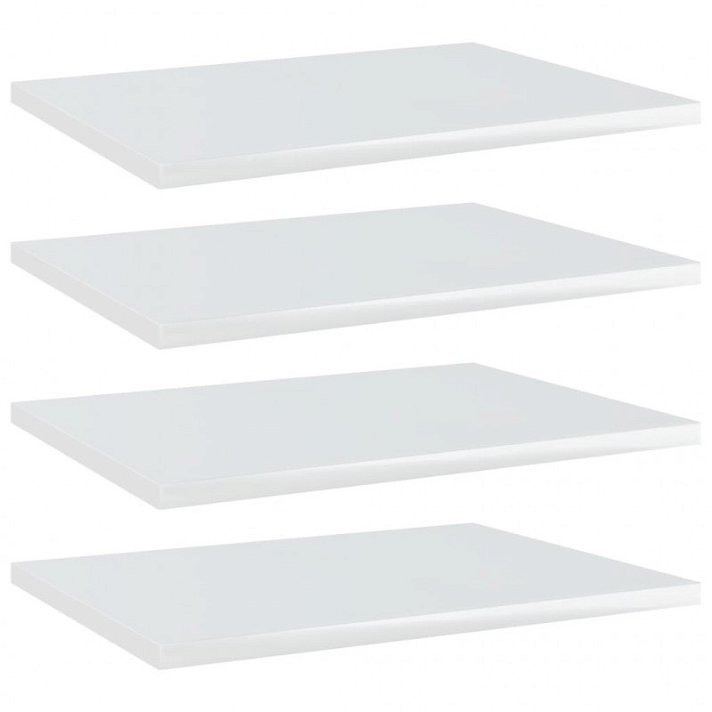 Paquet d'étagères 40x30 cm blanc brillant VidaXL