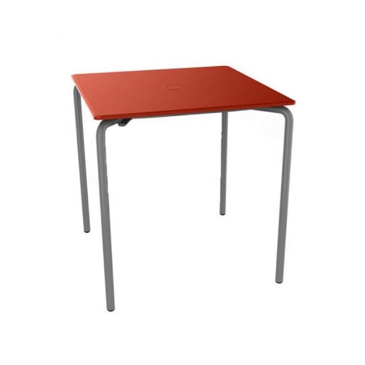Conjunto de mesas quadradas cor vermelha Malta Garbar