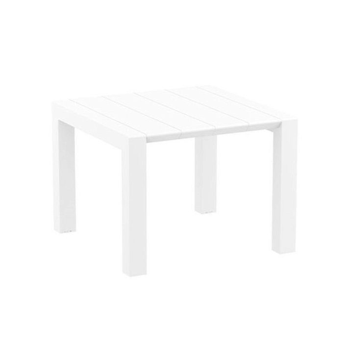 Table extensible pour extérieur de couleur blanche de 100x75x100/140 cm Vegas S Garbar