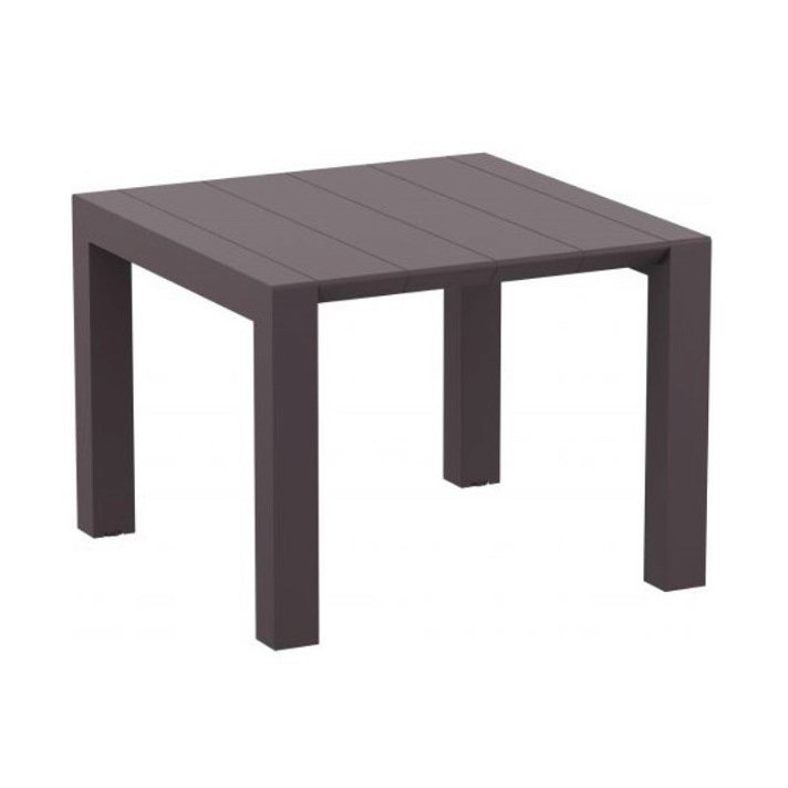 Table extensible pour extérieur de couleur chocolat de 100x75x100/140 cm Vegas S Garbar