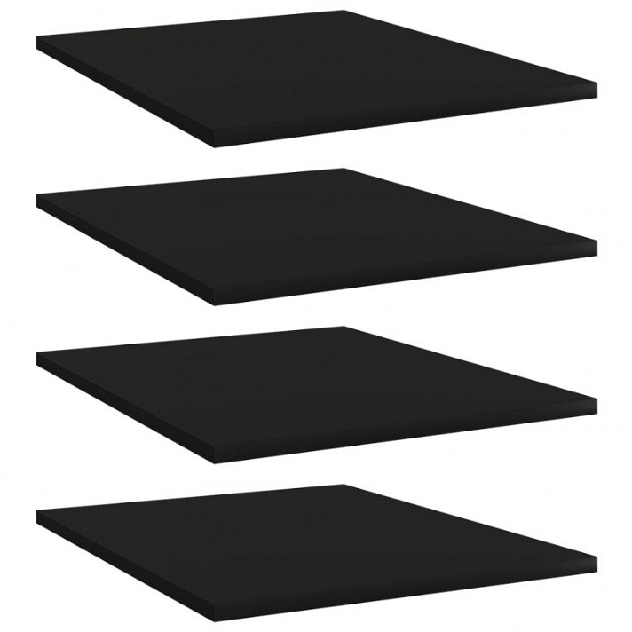 Set di mensole 40x50 cm nero VidaXL