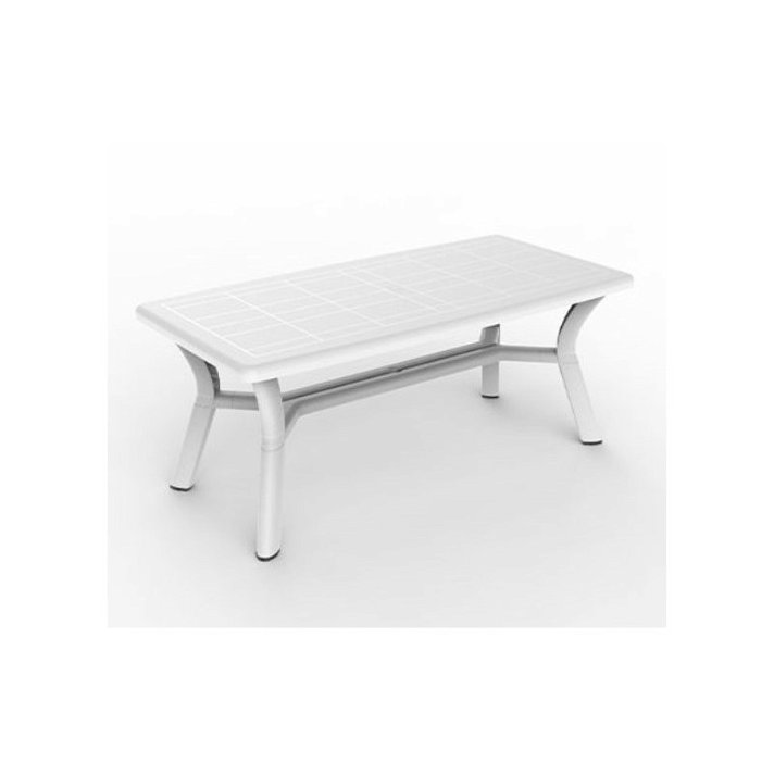 Grande table d'extérieur couleur blanc Orquidea Garbar