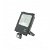 Riflettore LED quadrato nero 50 W con sensore Nero LedHabitat