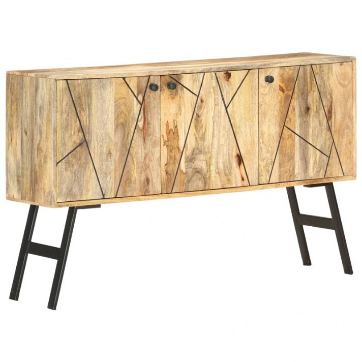 Mueble auxiliar de madera de mango color marrón Vida XL