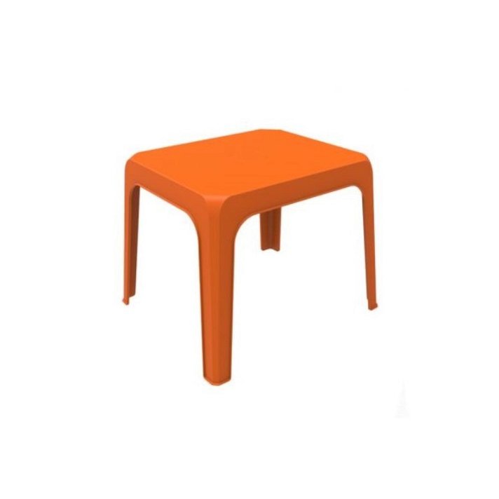 Conjunto de mesas infantis de polipropileno com um acabamento cor de laranja Jan Garbar