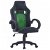Cadeira de escritório de couro sintético preto e verde Vida XL