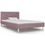 Estrutura de cama de tecido rosa 90x200 cm Vida XL