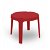 Lot de tables arrondies pour enfants de 56 cm en polypropylène avec une finition de couleur rouge Rita Garbar