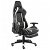 Cadeira de escritório com apoio para pés de couro sintético preto e branco VidaXL