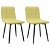 Pack de sillas de tela con diseño de hexágonos verde VidaXL