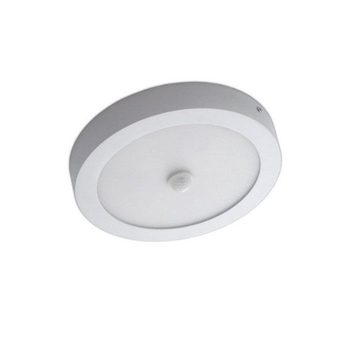 Plafoniera LED rilevatore di presenza e di luce 18 W bianca LedHabitat