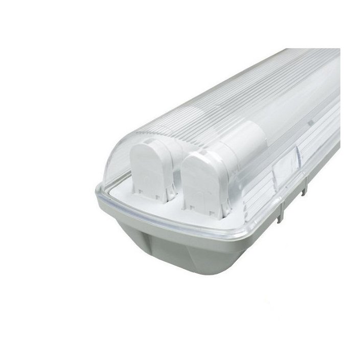 Luminaire étanche pour 2 tubes LED T8 de 120 cm avec indice de protection IP65 LedHabitat
