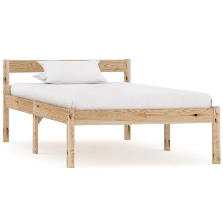 Estructura de cama madera maciza de pino VidaXL