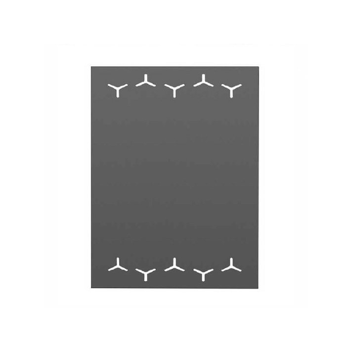 Panel protector de pared con grabado vértices fabricado en chapa al carbono y lana de roca de alta densidad Joyma