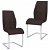 Set di sedie per sala da pranzo ergonomico di colore marrone VidaXL