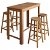 Conjunto de 1 mesa de bar y 4 sillas fabricadas con madera de acacia y acabado color madera Vida XL