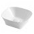 Lavabo de sobre encimera compacto y fabricado en cerámica de color blanco Art 30 Aquore