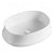 Vasque compacte à poser sur plan fabriquée en céramique de couleur blanche Lusso 57 Aquore
