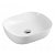 Lavatório sobre bancada tipo bowl e fabricado em cerâmica de cor branco Evea 47 Aquore