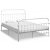 Estructura de cama de metal blanco 160x200 cm VidaXL
