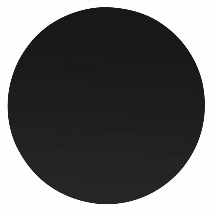 Tablero de mesa de cristal templado redondo de 400 mm de diámetro en color negro Vida XL