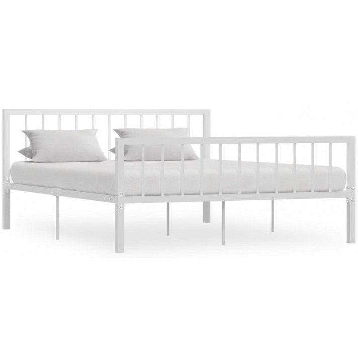 Estructura cama metal blanco 160x200 cm VidaXL