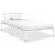 Estructura de cama de metal color blanco 100x200 cm VidaXL