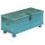 Baúl de madera de mango 40x100 cm azul Vida XL