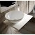 Plan de toilette en pierre compacte blanche avec vasque Tirreno Aquore