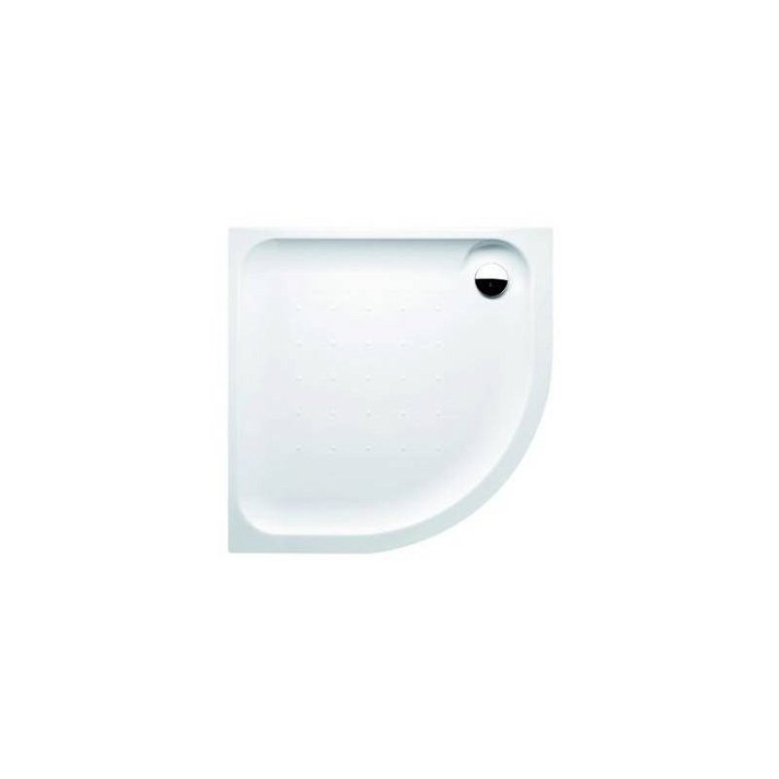 Plato de ducha angular de 90 cm hecho de acrílico con acabado en color blanco Esfera Gala