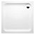 Plato de ducha de diseño cuadrado de 80 cm de acrílico con acabado en color blanco Esfera Gala