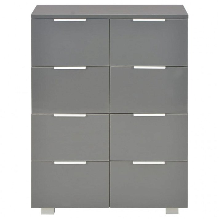 Mueble aparador de aglomerado gris con cajones 60x80 cm Vida XL