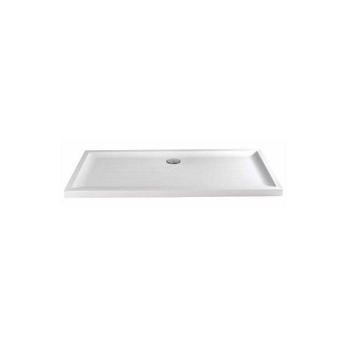 Plato de ducha rectangular de 120 cm de acrílico con acabado en color blanco Vita Gala