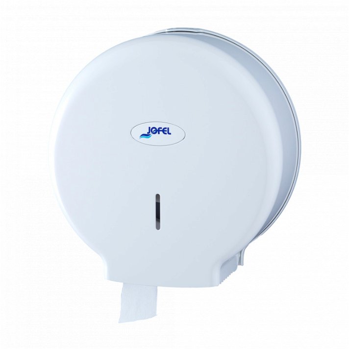 Dispenser per rotoli di carta igienica con serratura in plastica ABS bianca Smart Jofel