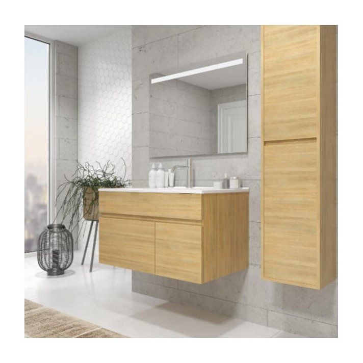 Mueble de baño con lavabo 80 cm hera Soki Gresancu